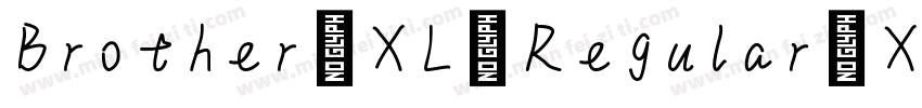 Brother XL Regular XL字体转换